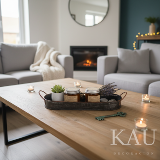 Bandeja vintage con asas