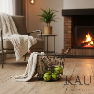 Canasto de metal organizador